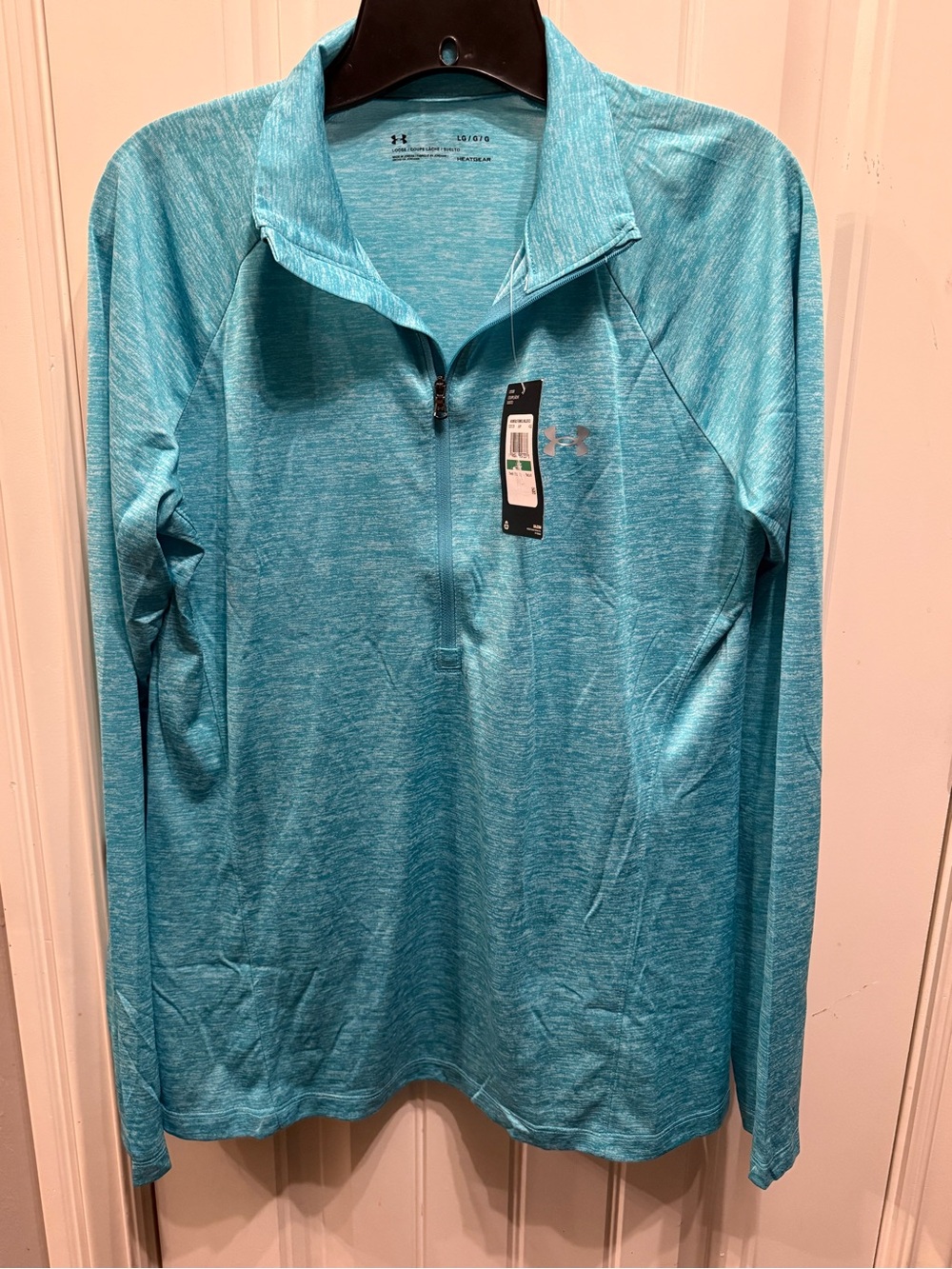 Under Armour Women's Teal Half-Zip Long Sleeve Performance Top